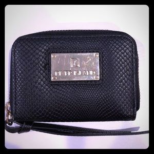 River Island Coin Purse, Black Python